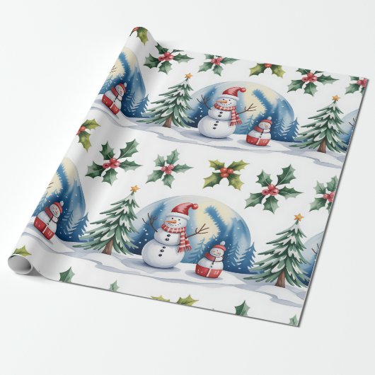 Festive Christmas Wrapping Paper Collection Cadeaupapier (Uitgerold)