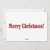 Festive Chritsmas Party Funny Cute Santa Claus Feestdagenkaart (Achterkant)