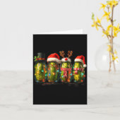 Festive Ckle Jar Meme Christmas Lights Santa Hat X Kaart (Gele Bloem)