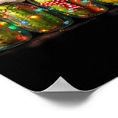 Festive Ckle Jar Meme Christmas Lights Santa Hat X Poster (Hoek)