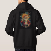 Festive Classic Santa Claus Christmas Art Hoodie (Achterkant)