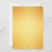 Festive Clock New Year's Eve Party Invitation Kaart (Achterkant)