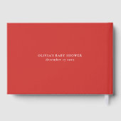 Festive Clothesline Christmas Baby Shower  Gastenboek (Achterkant)