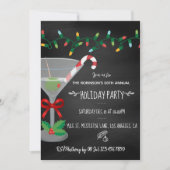 Festive cocktail met de naam kerstkerstkerstcadeau kaart (Voorkant)