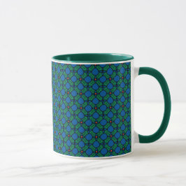 Festive Coffee-Mok, kerstHolly Pattern Mok