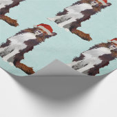FESTIVE COLLIE Wrapping Paper Cadeaupapier (Hoek)