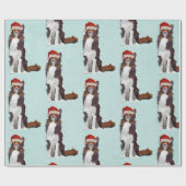 FESTIVE COLLIE Wrapping Paper Cadeaupapier (Vlak)