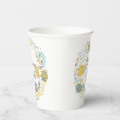 Festive Colorful Happy Easter Chicks & Wreater Papieren Bekers (Rechts)