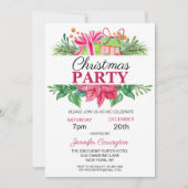 Festive Colorful Kerstparty Kaart (Voorkant)
