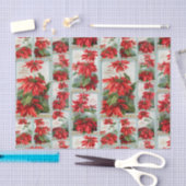 Festive Colorful  Poinsettias Tissuepapier (Craft)