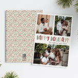 Festive Colorful Prettige feestdagen Bold Three Ph Feestdagenkaart<br><div class="desc">Deze feestelijke, kleurrijke prettige feestdagen moedige, drietnisch-fotofeestkaart is ideaal voor uw leuke, creatieve en heldere feestelijke groet. Het is een uniek, speels modern lettertype in rood, boho tan, en licht en donkergroen, maken een gelukkig seizoensgebonden gevoel mogelijk. Als je de donkere winter van je geliefden wilt ophelderen met een schattige...</div>