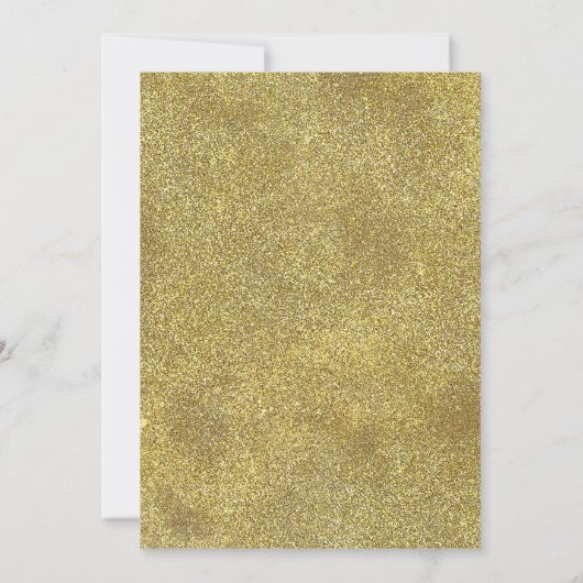 Festive Company kerstparty Giften Gold Glitter Kaart (Achterkant)