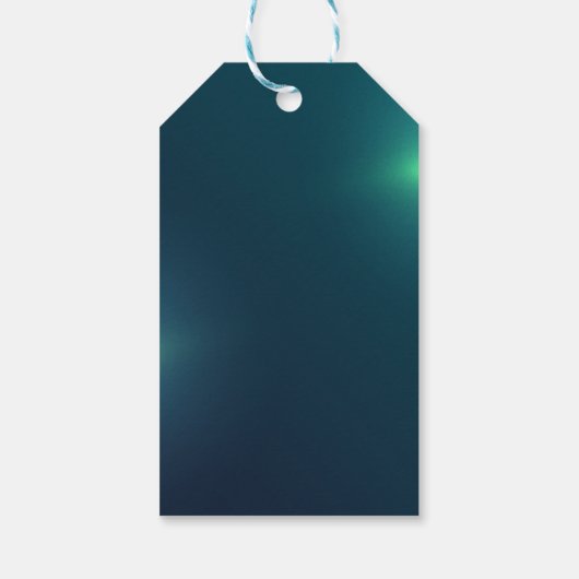 Festive Confetti, kerstboom, groen Cadeaulabel (Achterkant)