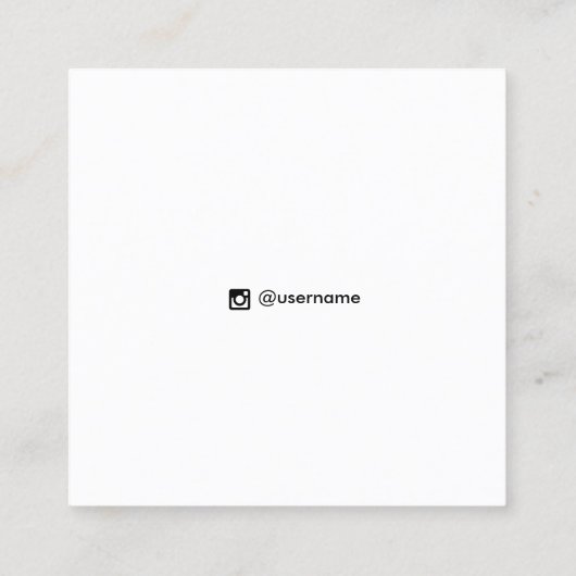 Festive Confetti Stud Earning Display Card Vierkante Visitekaartje (Achterkant)