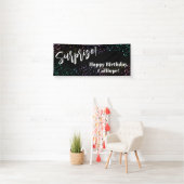 Festive Confetti Surprise Birthday Party Black Spandoek (Insitu)