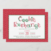 Festive Cookie Exchange Kaart (Voorkant / Achterkant)
