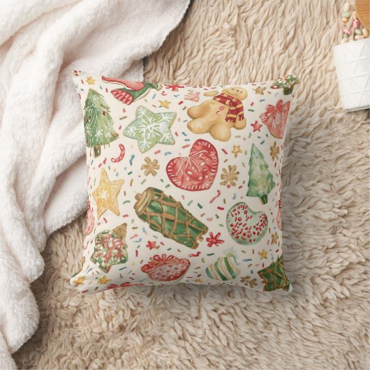 Festive Cookie Parade Pattern | Holiday Cookies Kussen (Deken)