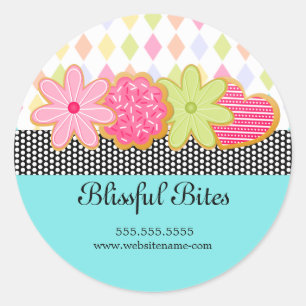 Festive Cookies Dessert Ronde Sticker