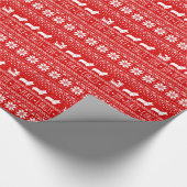 Festive Corgis Kerstfeestdagen Cadeaupapier (Hoek)