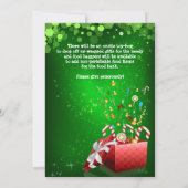 Festive Corporate Holiday Party Fundraiser Invite Kaart (Achterkant)