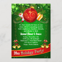 Festive Corporate Holiday Party Uitnodiging