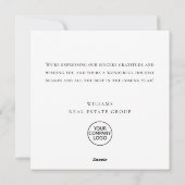 Festive Country House Christmas Corporate Greeting Feestdagenkaart (Achterkant)