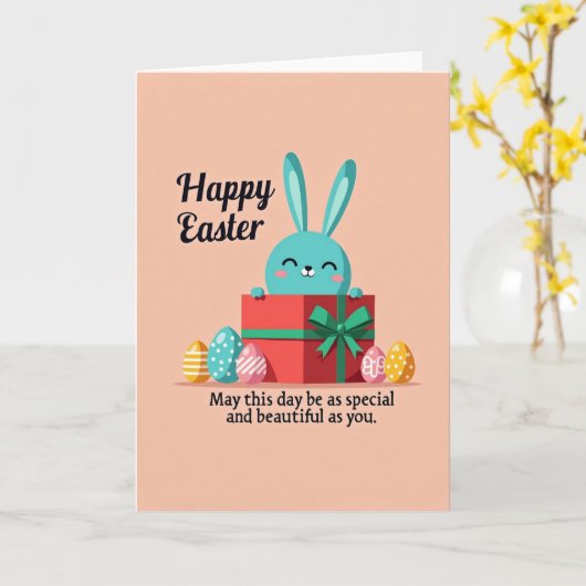 Festive Creature Gift Box Card Kaart (Gele Bloem)