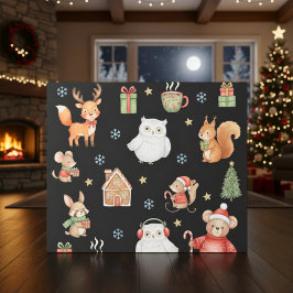 Festive Critters Holiday Gift Wrap Cadeaupapier