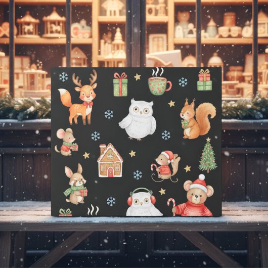 Festive Critters Holiday Gift Wrap Cadeaupapier