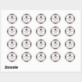 Festive Cupcake Bakery Packaging Ronde Sticker (Vel)