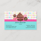Festive Cupcake Cake Poppen Cookies Desserts Visitekaartje (Achterkant)