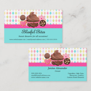Festive Cupcake Cake Poppen Cookies Desserts Visitekaartje
