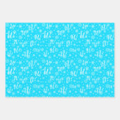 Festive custom monogram voor je cadeauontvangers inpakpapier vel (Voorkant 3)