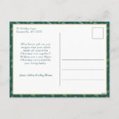 Festive Cute Christmas Floral 1 Photo  Feestdagenkaart (Achterkant)