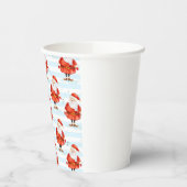 Festive Cute Santa Claus Papieren Bekers (Links)