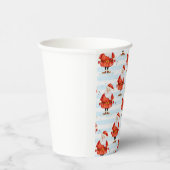 Festive Cute Santa Claus Papieren Bekers (Rechts)