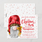 Festive cute Santa Clause Christmas Party  Feestdagenkaart (Voorkant / Achterkant)