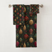 Festive Damask Bad Handdoek (Insitu)