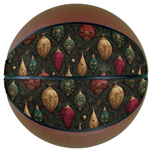 Festive Damask  Basketbal (Voorkant)