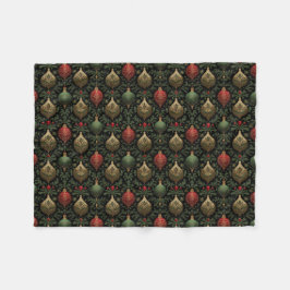 Festive Damask Fleece Deken