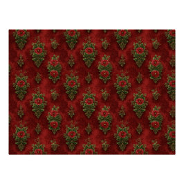 Festive Damask Perfect Poster