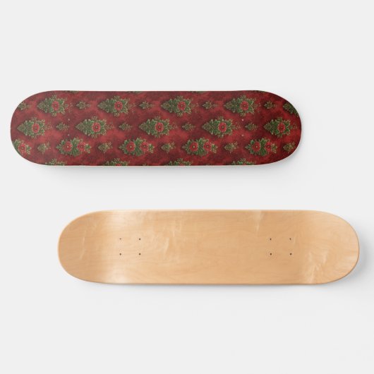 Festive Damask  Persoonlijk Skateboard (Horizontaal)