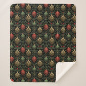 Festive Damask  Sherpa Deken (Voorkant)