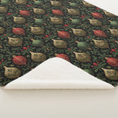 Festive Damask Sherpa Deken (3/4)