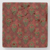 Festive Damask  Stenen Onderzetter (Voorkant)