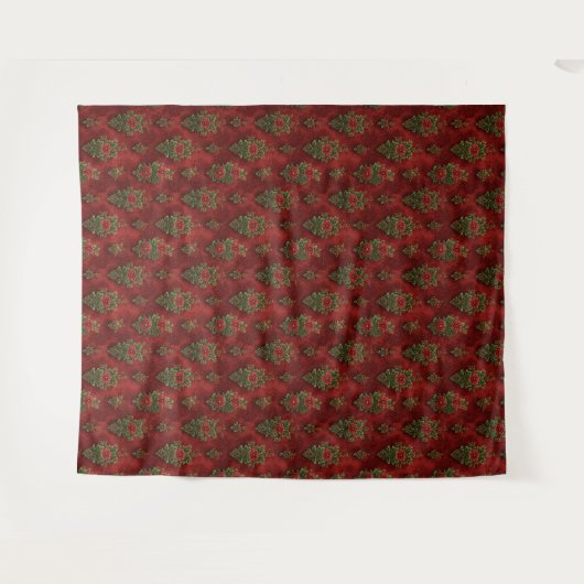 Festive Damask  Wandkleed (Voorkant (horizontaal))