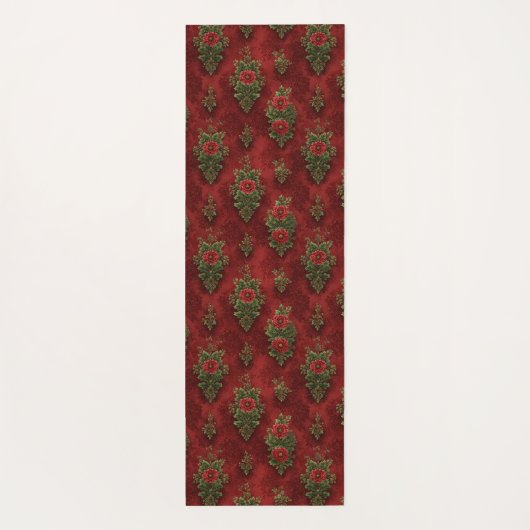 Festive Damask Yogamat (Achterkant)