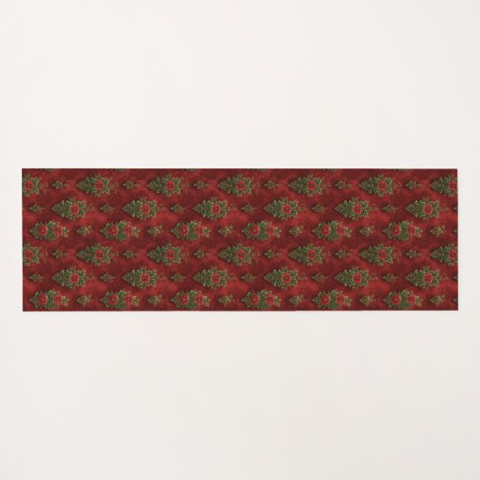 Festive Damask Yogamat (Achterkant (horizontaal))