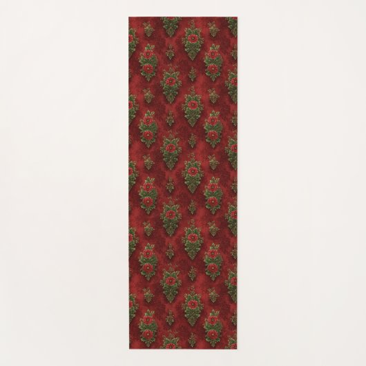 Festive Damask Yogamat (Voorkant)