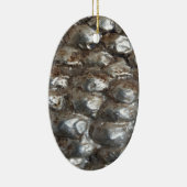 Festive Dark Silver Metallic Abstracte Kunst Keramisch Ornament (Rechts)